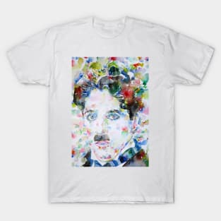 CHARLIE CHAPLIN watercolor portrait .11 T-Shirt